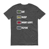 Eat Sleep Night Shift Repeat Short sleeve t-shirt Eat Sleep Night Shift Repeat Short sleeve t-shirt