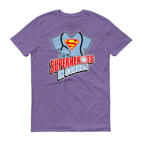 Superheroes in scrubs men's short sleeve t-shirt