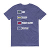 Eat Sleep Night Shift Repeat Short sleeve t-shirt